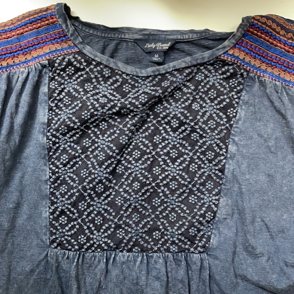 Blue Pattern Top - Picture 4 of 6